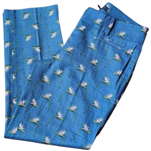 📌184 NWT ANN TAYLOR DEVIN STRAIGHT CROPPED LEG PANTS WOMEN'S SIZE 0 - Picture 2 of 9